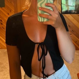 Black tie top